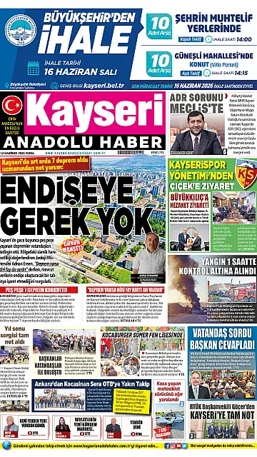 E-Gazete - Tarih: 12 Haziran 2026