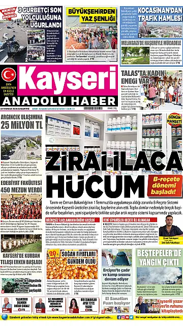 E-Gazete - Tarih: 18 Temmuz 2026