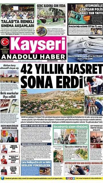 E-Gazete - Tarih: 24 Temmuz 2026