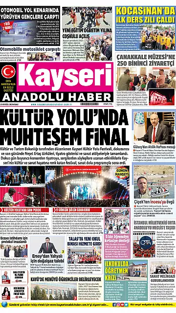 E-Gazete - Tarih: 15 Eylül 2026