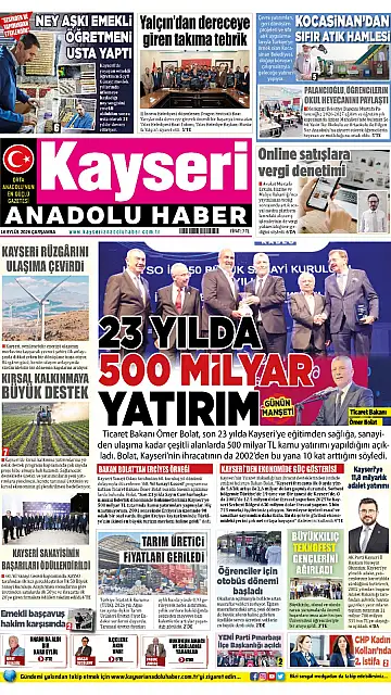E-Gazete - Tarih: 16 Eylül 2026