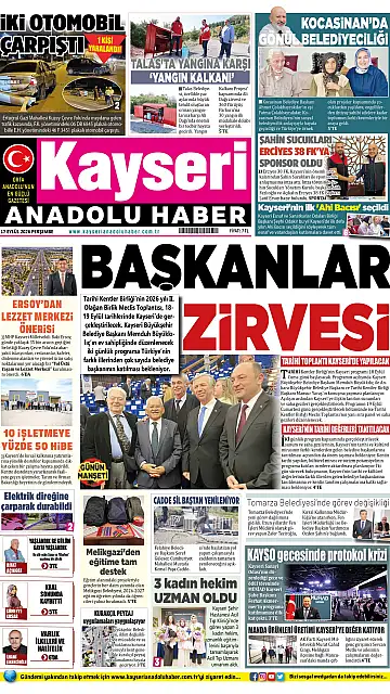 E-Gazete - Tarih: 17 Eylül 2026