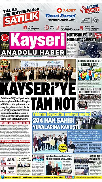 E-Gazete - Tarih: 21 Eylül 2026