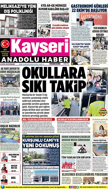 E-Gazete - Tarih: 24 Eylül 2026