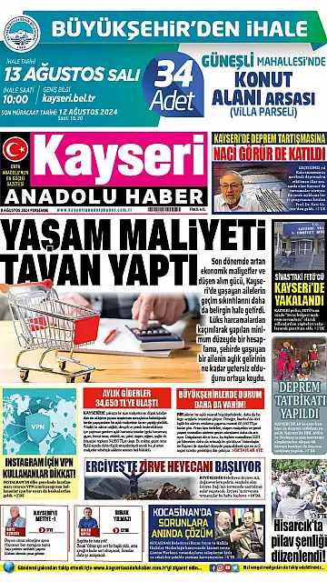 E-Gazete - Tarih: 08 Ağustos 2024