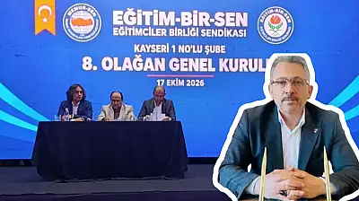 Eğitim-Bir-Sen Kayseri'de Mehmet Emin Aslantürk güven tazeledi!