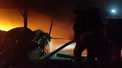 Kahramanmaraş'ta korkutan iş yeri yangını