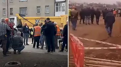 Kartal Kavşağı'nda çalışmalar durdu, işçiler greve çıktı: Firmayla işçiler arasında gerilim!