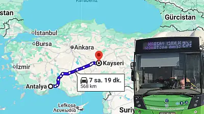 Kayseri'den çok sayıda belediye otobüsü Antalya'ya gönderildi!