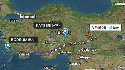Kayseri uçağı Elazığ'a divert etti!