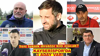Kayserispor'da yeni teknik direktör kim olacak? Üç isim öne çıkıyor