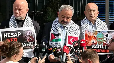 Türkiye Basın Federasyonu, İsrail Başbakanı Netanyahu'yu protesto etti