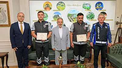 Yalçın'dan güvenlik görevlilerine teşekkür