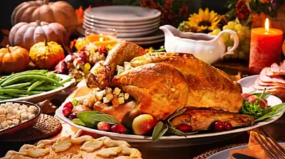 Yılbaşı sofralarının yıldızı: Lokum gibi dağılan iç pilavlı hindi tarifi