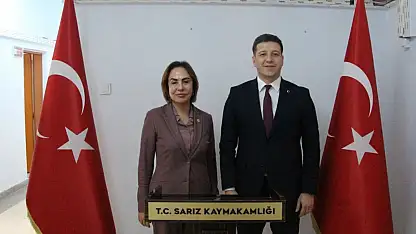 Sarız'da protokol buluşması: Zeynep Gül Yılmaz'dan Kaymakam Canol'a ziyaret!