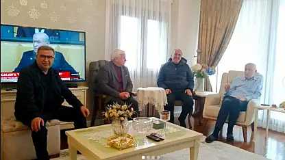 Tahliye edilen Zeydan Karalar'a Kayseri'de iki başkan ziyaret etti