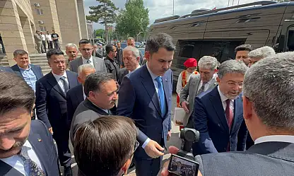 Bakan Kurum ve Yumaklı Kayseri Valisi Gökmen Çiçek'i ziyaret etti