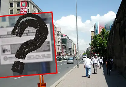 Kayseri'de otobüs duraklarında dikkat çeken afiş!