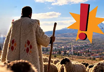 Kayseri'de siyasette alışılmadık çıkış! Elinde değnek, sırtında kepenek...