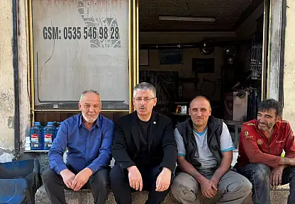 Milletvekili Çopuroğlu'ndan esnaf ziyareti: 'Şöyle otur hele dediler, oturduk'