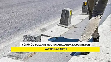 Belediyemize Sorumluluk Alanlanlarındaki Bulvar, Yürüyüş Yolları Ve Otoparklarda Kayar Beton Yapım İşi