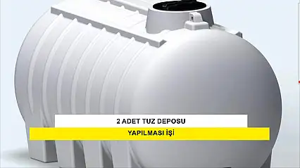 Melikgazi Belediyesi Sınırları İçerisinde 2 Adet Tuz Deposu Yapılması İşi