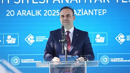 Bakan Kacır OSB İsale Hattı ve İslahiye Sanayi Sitesi Anahtar Teslim Töreni'ne katıldı