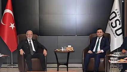 Kayseri OSB'de dikkat çeken buluşma! Mustafa Elitaş yeni yönetimle görüştü