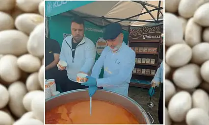 Çolakbayrakdar, Gastronomi Günleri'nde Gömeç fasulyesini vatandaşlara ikram etti!