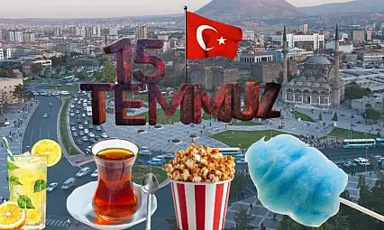 Cumhuriyet Meydanı'nda 15 Temmuz hazırlığı! Çaydan pamuk şekere ücretsiz ikram...