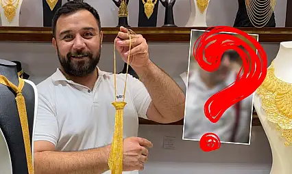 Gaziantep'in 1,5 milyonluk altın kravatına Kayseri'den cevap: Damat trendleri yarışıyor!
