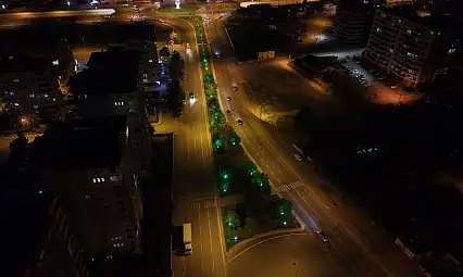 Kayseri'de 1,2 kilometrelik ışık şöleni!