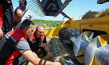 Kayseri'de hububat hasadı başladı, biçerdöverler denetleniyor!