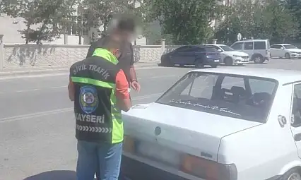 Kayseri'de mahalleliyi çileden çıkaran sürücü yakalandı