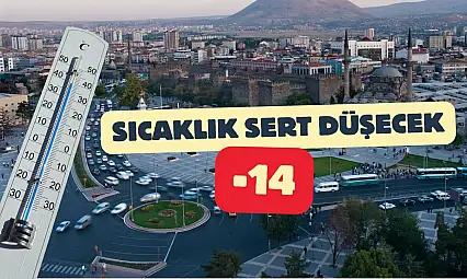 Kayseri'de sıcaklık 14 derece birden düşecek! İşte havanın değişeceği tarih