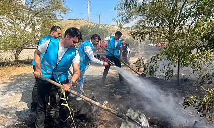 Kayseri'de yangın alarmı! Ülkü Ocakları teşkilatı sahaya indi