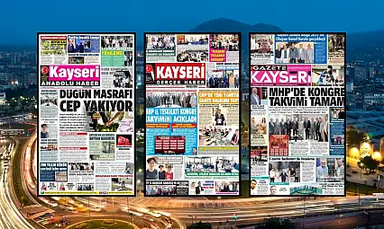 Kayseri yerel gazeteleri 13 Temmuz sabahına hangi manşetlerle çıktı?