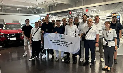 Kayserili heyet Japonya'da dünyaca ünlü markanın üretimini inceledi
