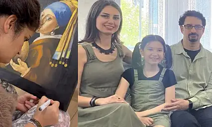 Kayserili öğretmen dünyaca ünlü sanatçının resmini bakın nasıl yorumladı!
