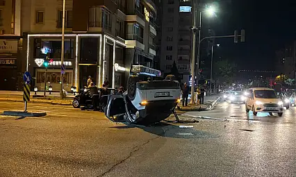 Kazada SUV takla attı, 2 kişi yaralandı!