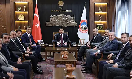KTO Başkanı Gülsoy ve beraberindeki heyet Vali Gökmen Çiçek'i ziyaret etti