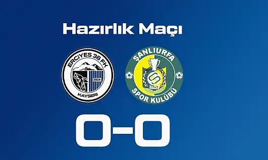 Erciyes 38 FK ile Şanlıurfaspor maçında gol sesi çıkmadı