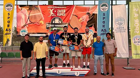 30 Ağustos Zafer Kupası Tenis Turnuvası tamamlandı