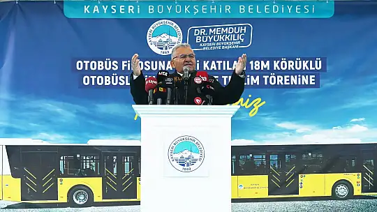 Büyükkılıç, 12 yeni otobüsü tanıttı