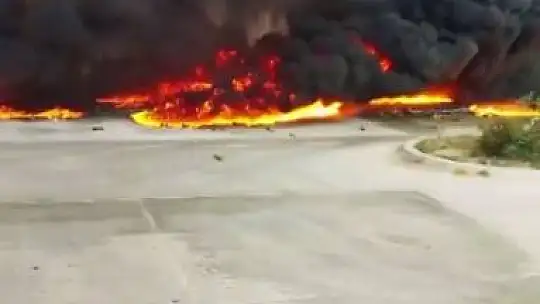 Adana'da korkutan yangın