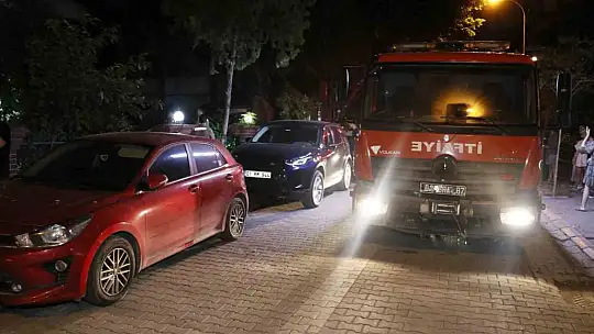 Adana'da korkutan yangın: Bir apartman sakini kucağında köpeğiyle dışarı çıktı