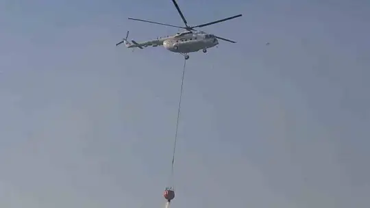 Adana'da orman yangınına havadan ve karadan müdahale devam ediyor