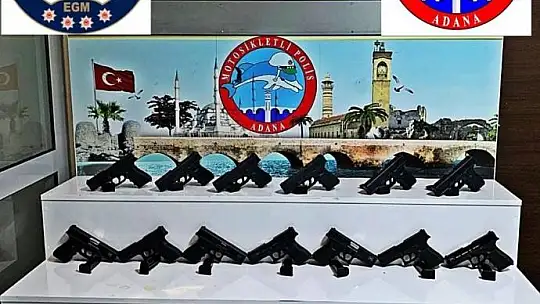 Adana polisinin 'şok uygulamaları'nda bin 287 adet ruhsatsız silah ele geçirildi