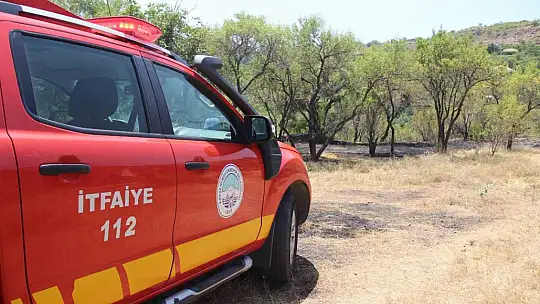 Melikgazi'de anız yangını korkuttu!