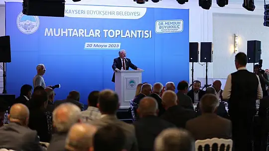 Bakan Akar ve Büyükkılıç muhtarlar toplantısında...